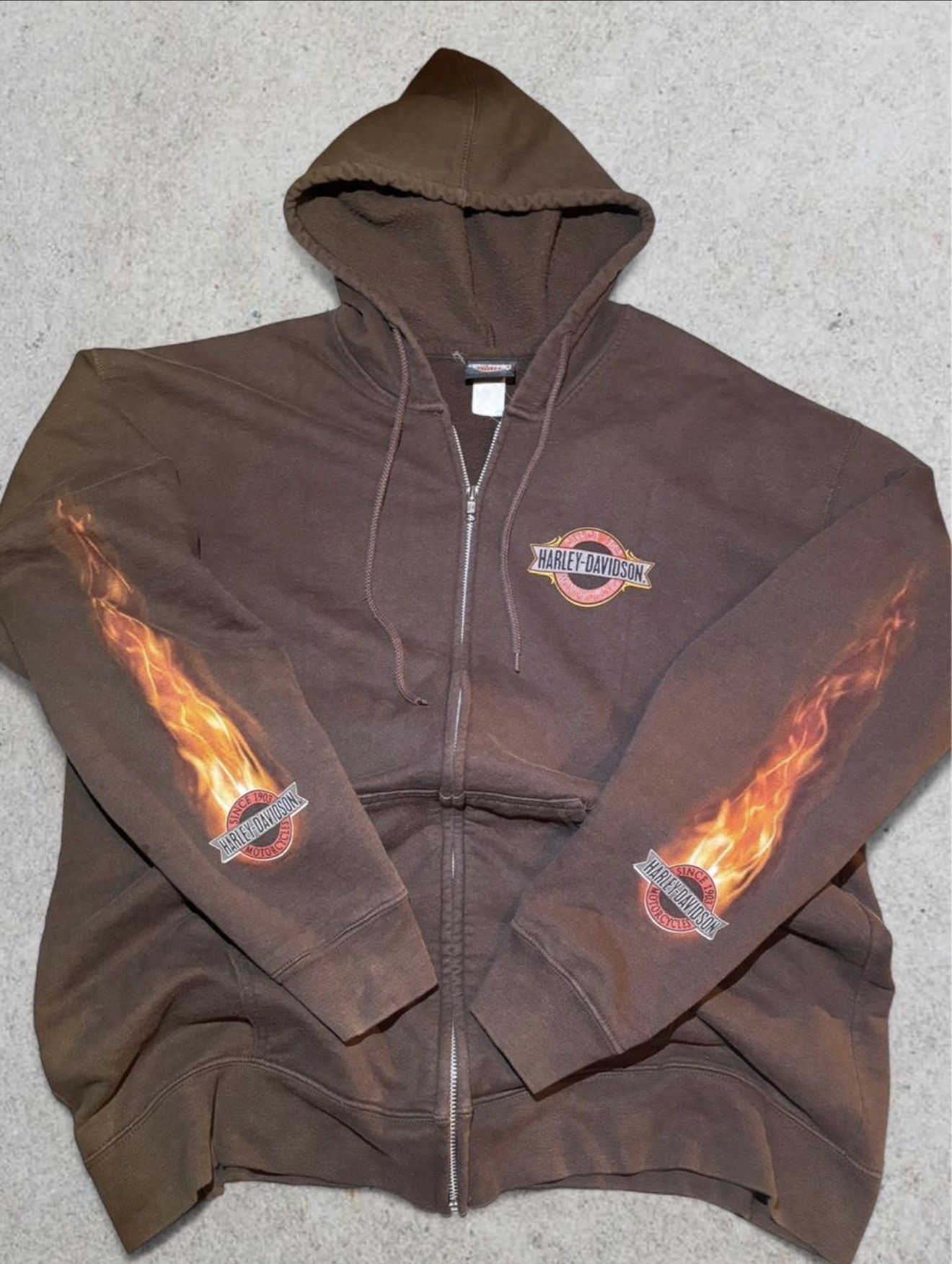 Harley Davidson Vintage Harley Davidson Zip Up Size US L / EU 52-54 / 3 - 1 Thumbnail