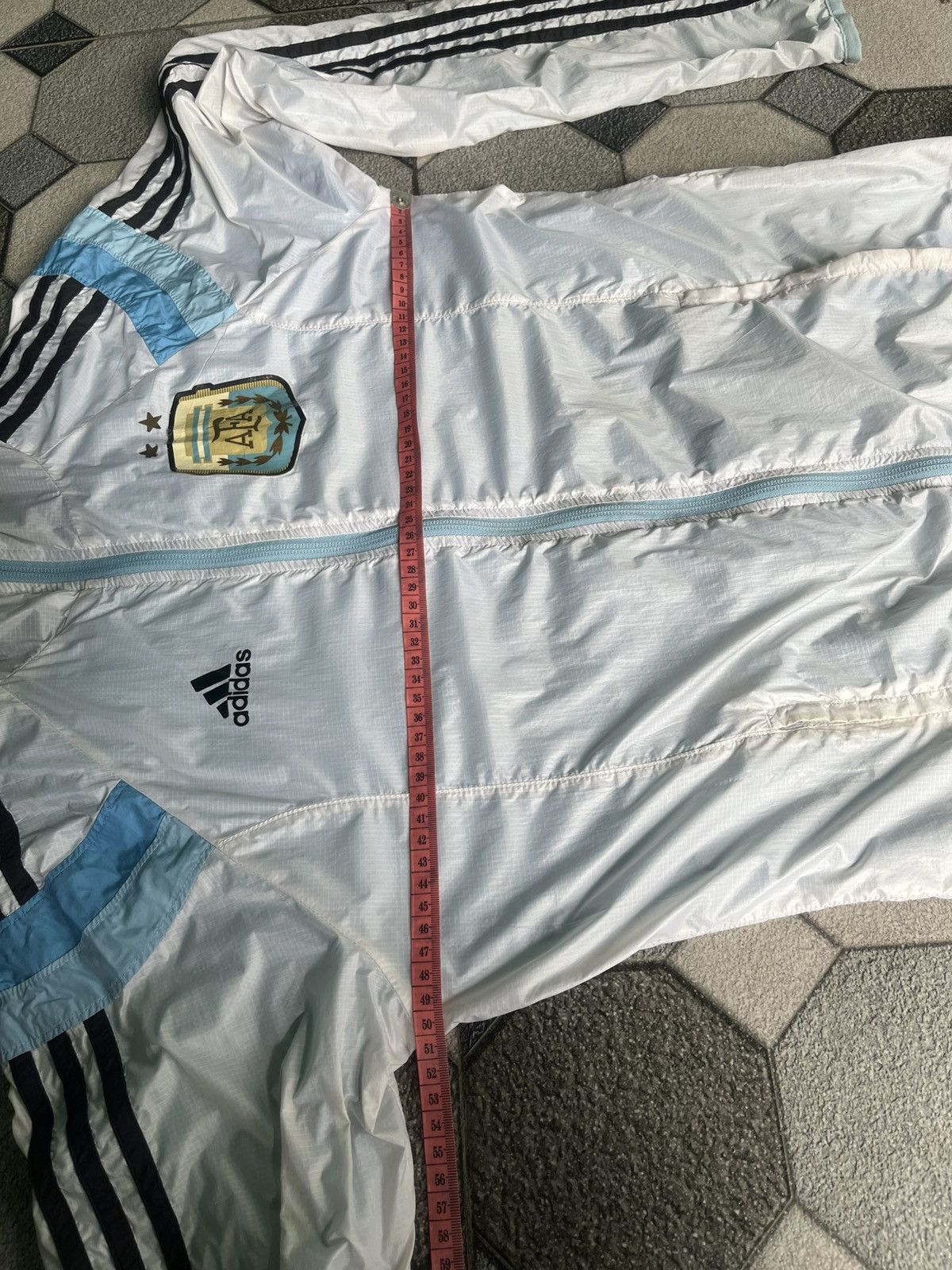 Adidas Argentina Messi 2014 Adidas Rain Jacket D83719 Size US M / EU 48-50 / 2 - 13 Thumbnail