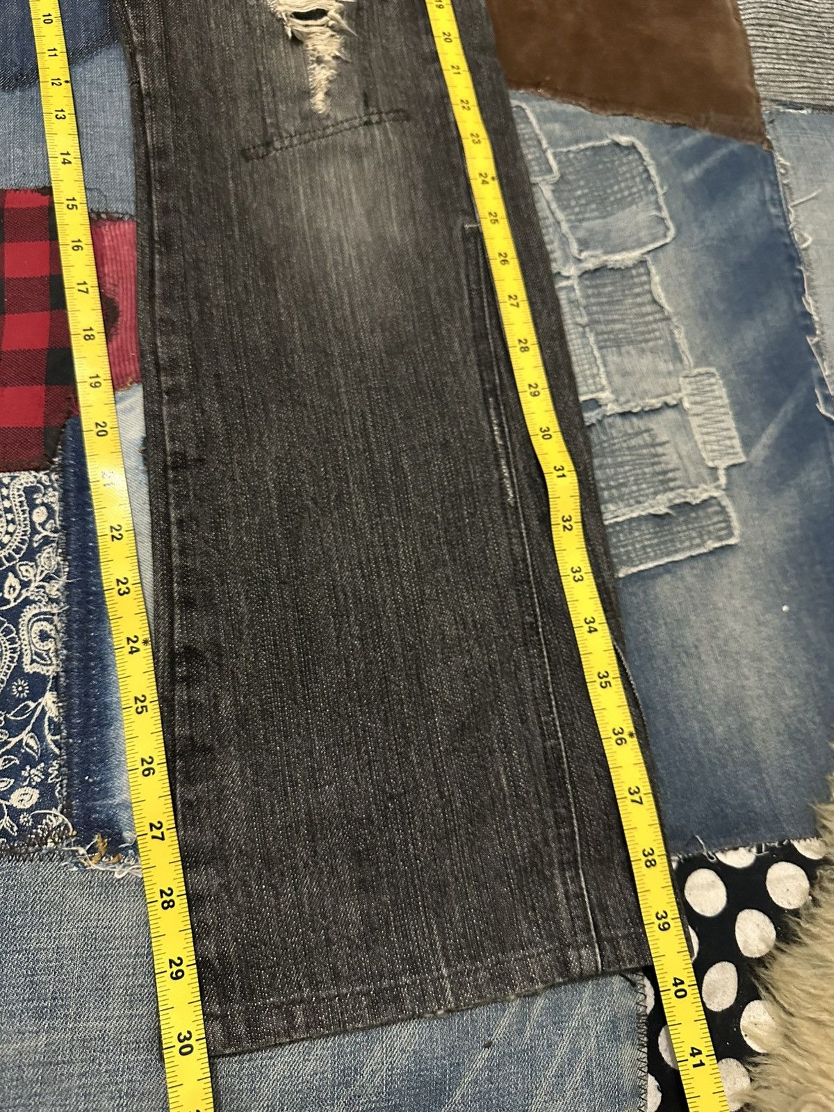 Japanese Brand Edge Rupert Distressed Denim Jeans Pants Size US 33 - 20 Thumbnail