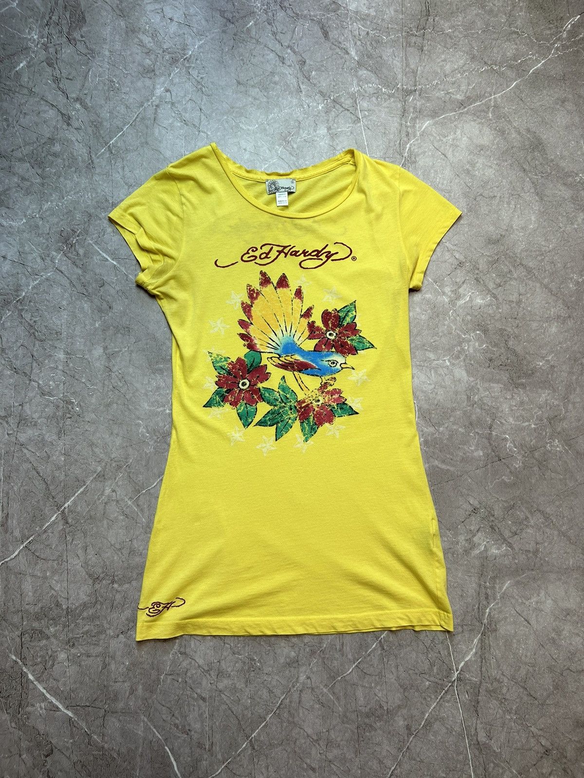 Christian Audigier × Ed Hardy × Vintage Vintage Ed Hardy t-shirt dress skull Size M / US 6-8 / IT 42-44 - 3 Thumbnail