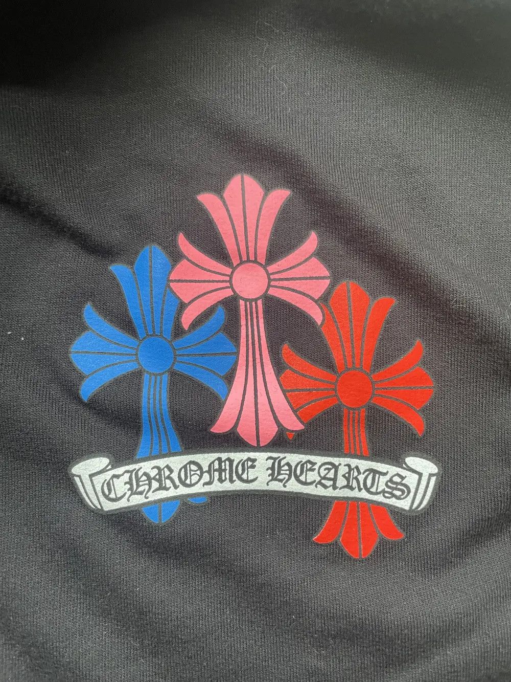 Chrome Hearts Chrome Hearts Multi-Color Cross Logo Black Zip Up Hoodie Size US L / EU 52-54 / 3 - 5 Thumbnail
