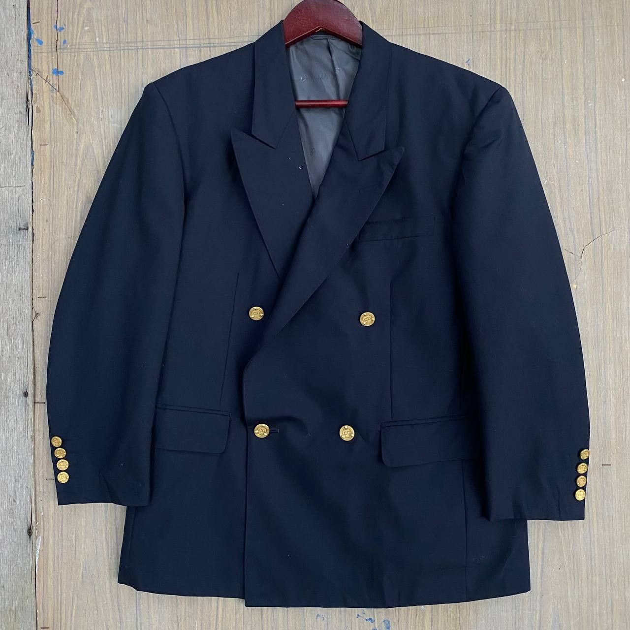 Christian Dior Monsieur Vintage Double Breasted Blazer Gold Button by Christian Dior Size US L / EU 52-54 / 3 - 1 Thumbnail