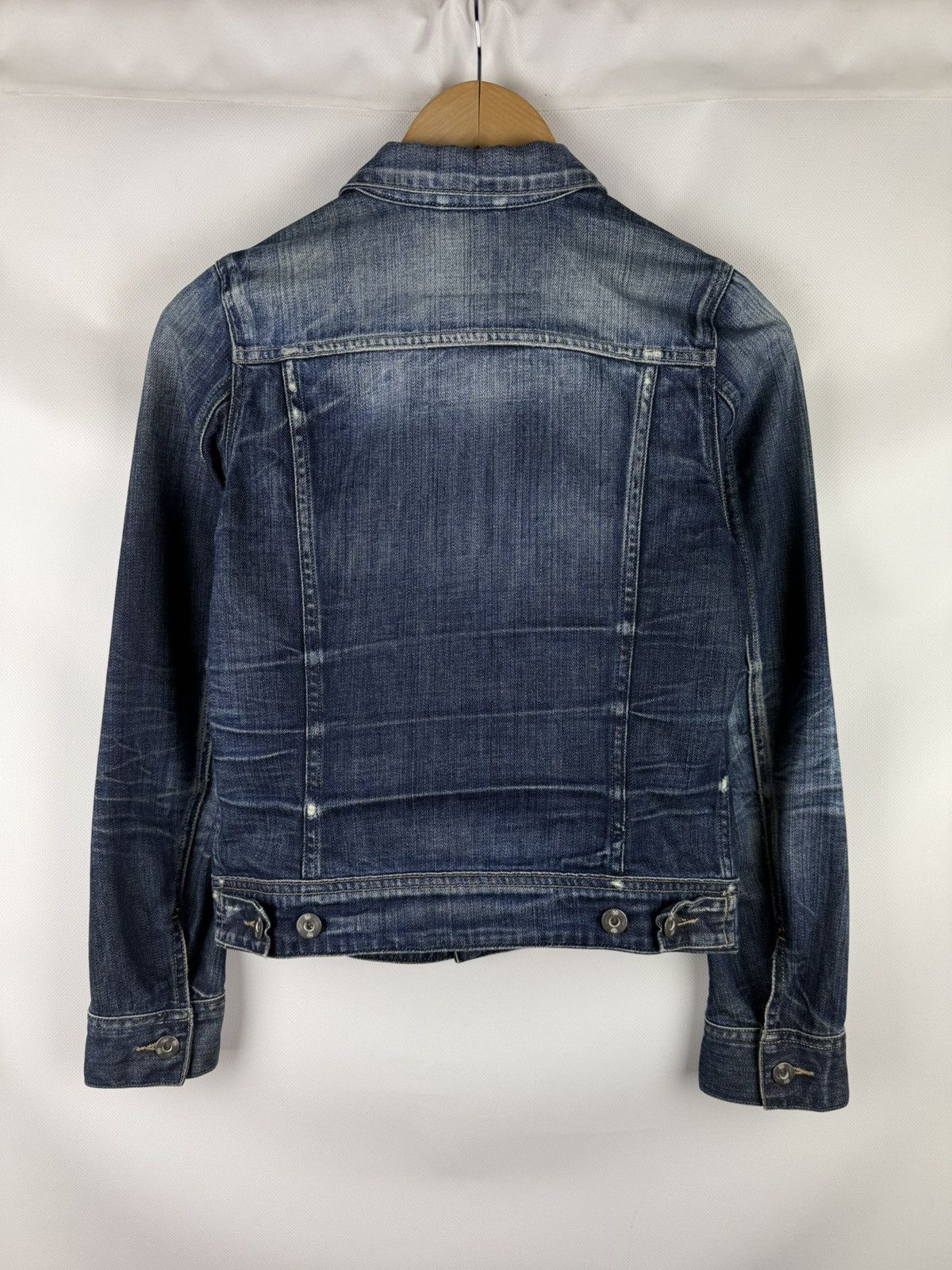 G-Star G Star Raw Ladie Slim Tailor Denim Distressed Trucker Jacket Size S / US 4 / IT 40 - 13 Thumbnail