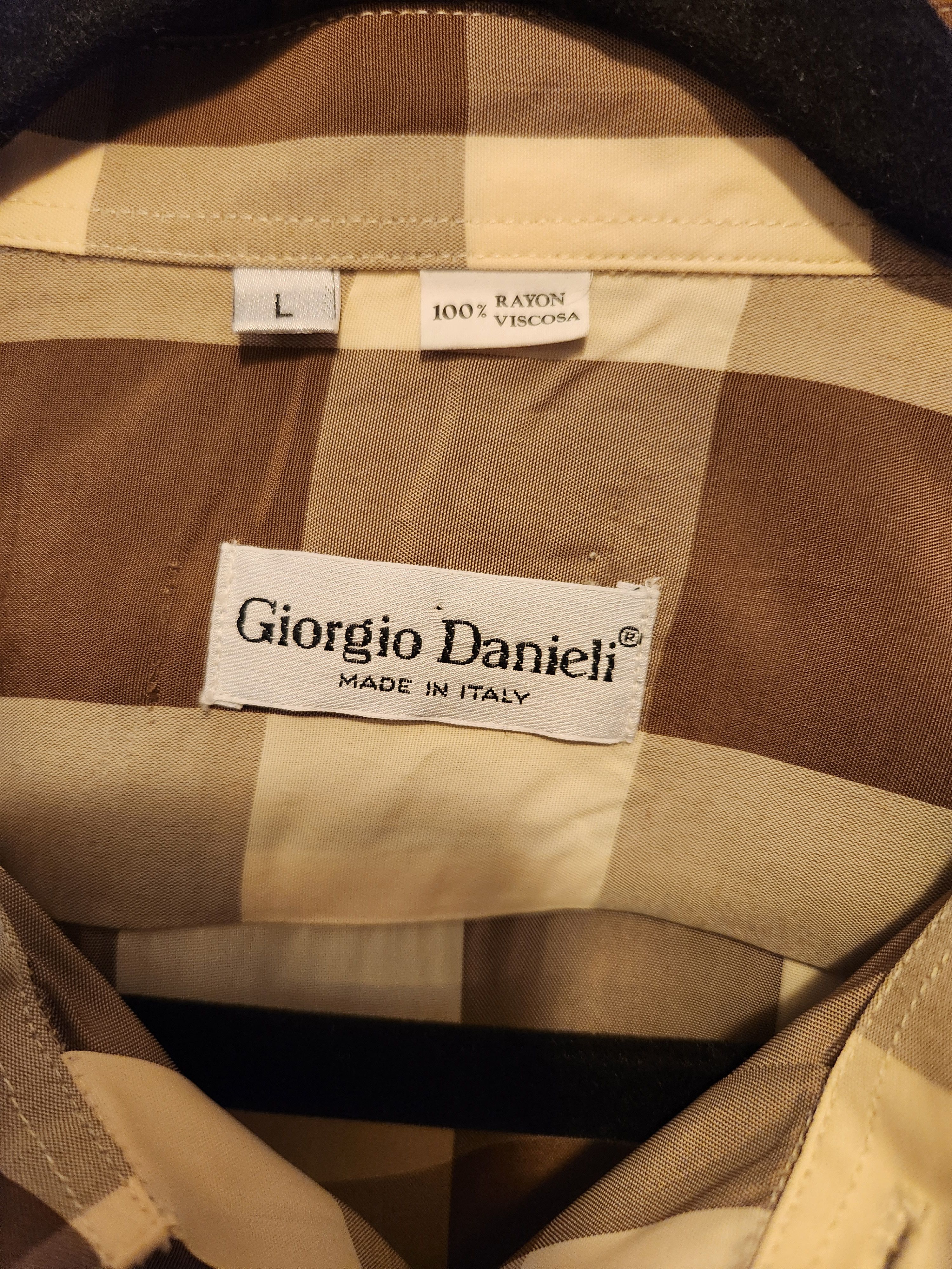 Other Vintage Giorgio Danifli Italian Made 100% Rayon Plaid Shirt Size US L / EU 52-54 / 3 - 3 Thumbnail