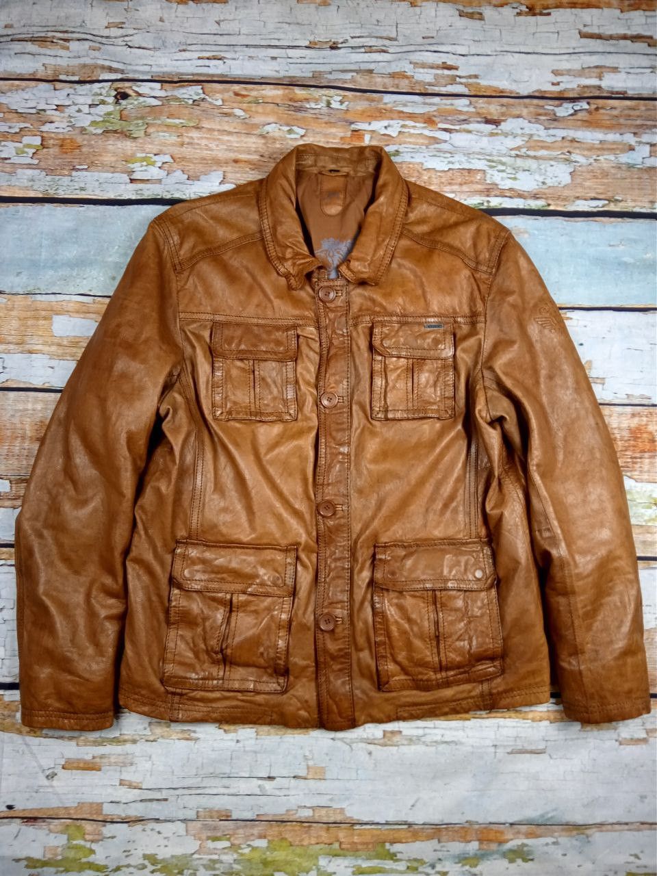Other Gipsy Mens Leather Jacket Size US XL / EU 56 / 4 - 1 Thumbnail