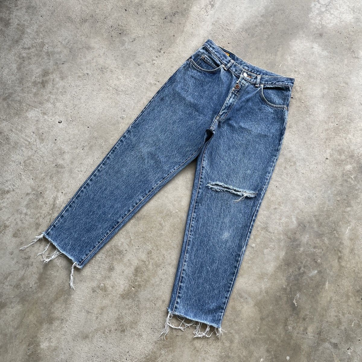 Edwin 90s Vintage Edwin Released Hem Distressed Jeans Pants Denim Size US 30 / EU 46 - 2 Thumbnail
