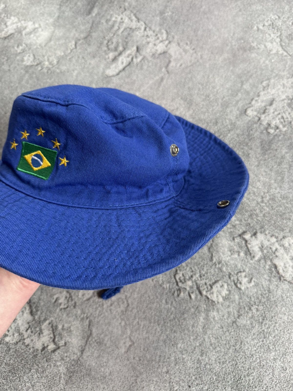 Hat Club Brazil 🇧🇷 vintage retro 90s panama hat 🧢 cap Size ONE SIZE - 3 Thumbnail