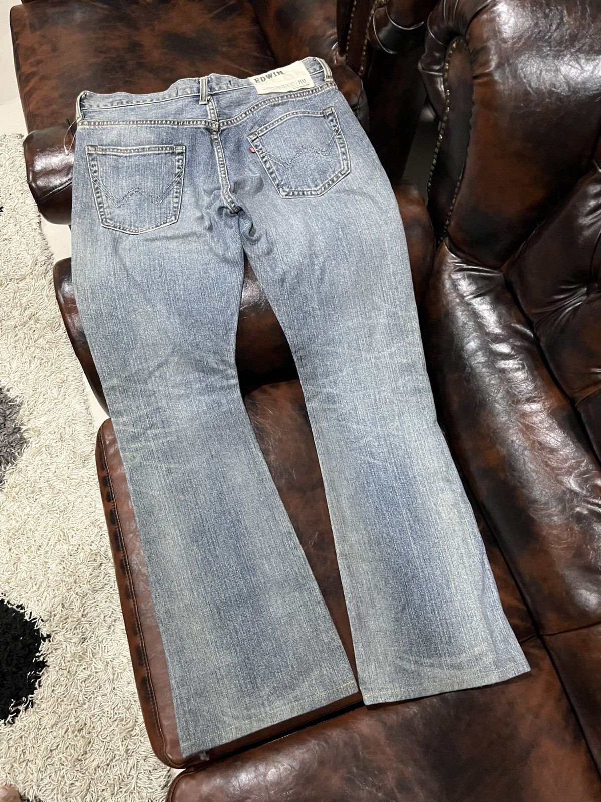 If Six Was Nine 💥Vtg Edwin Vintage Exclusive Flare Bootcut Denim Size US 33 - 10 Thumbnail