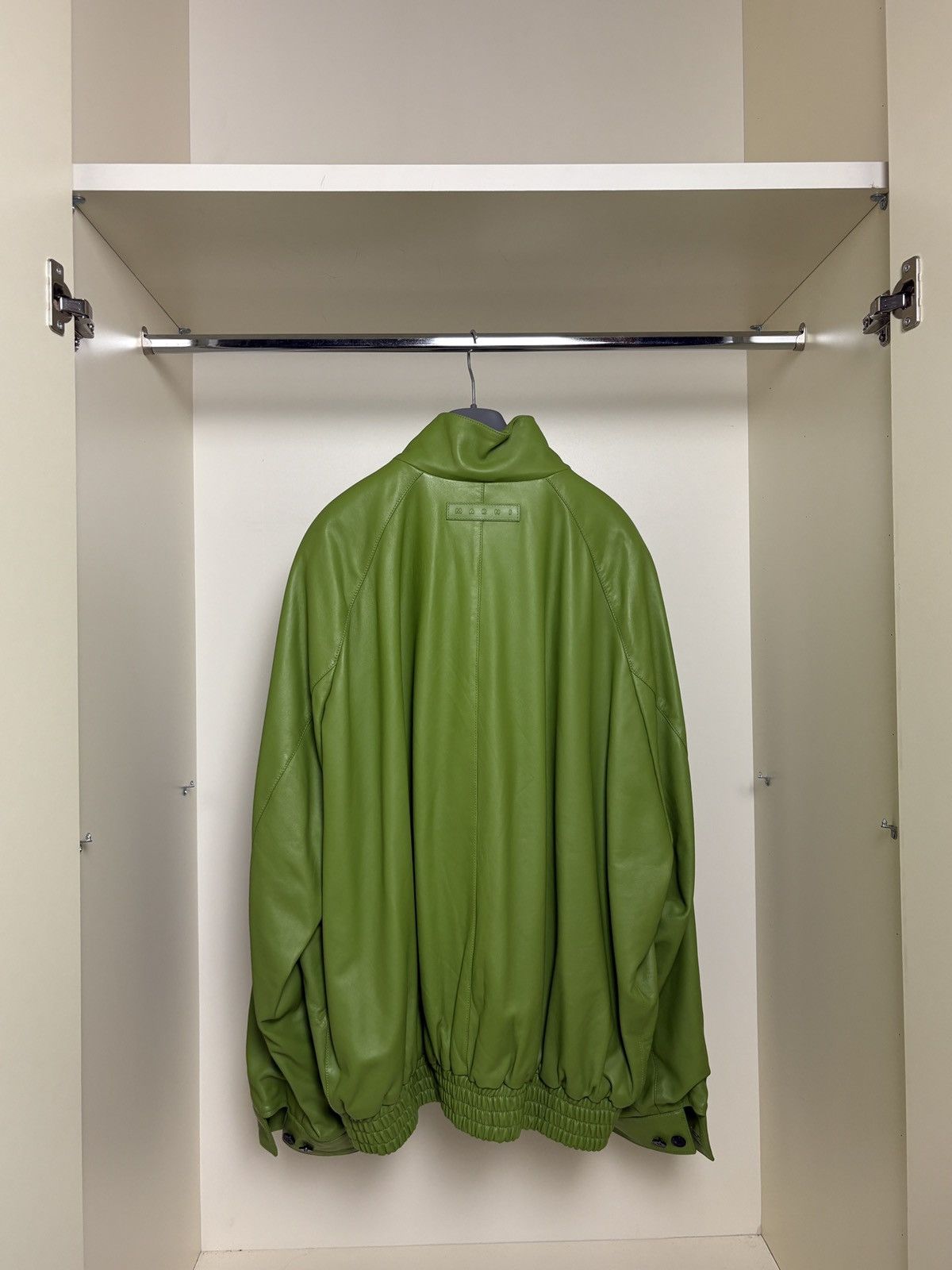 Marni Marni Leather bomber jacket Size US L / EU 52-54 / 3 - 2 Thumbnail