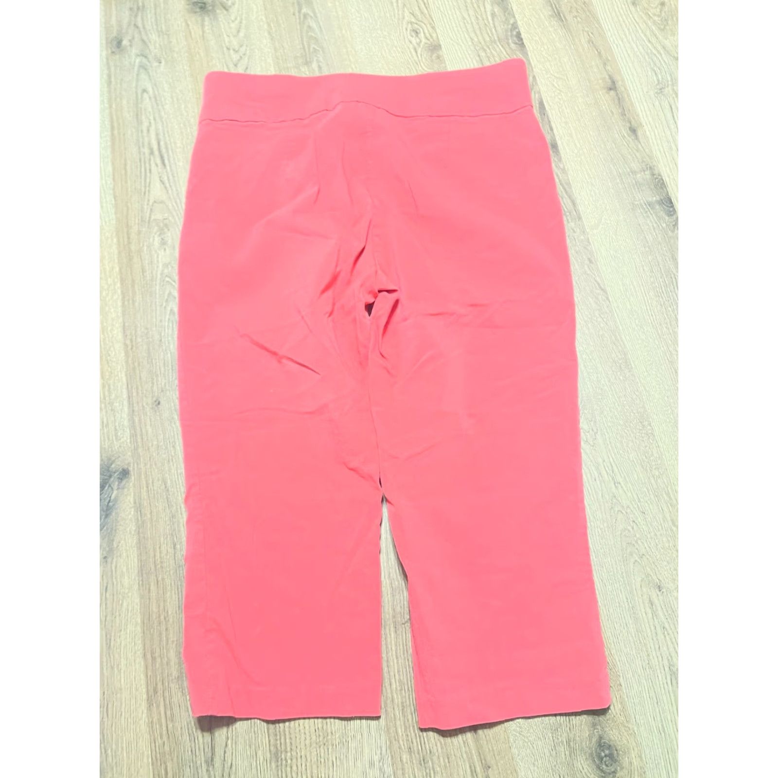 Vintage VINTAGE? No — Christopher & Banks Pants Women's 6 Orange Capris Pull On Signature Slimming Slim Capri Casual Straight Inseam 17 Linen? Size 28" / US 6 / IT 42 - 2 Thumbnail