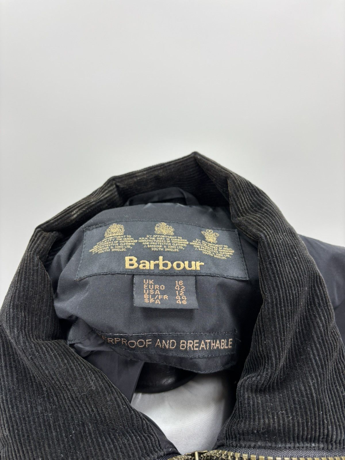 Barbour Womens jacket Barbour Featherweight Size 12 Color Black Size XL / US 12-14 / IT 48-50 - 13 Thumbnail