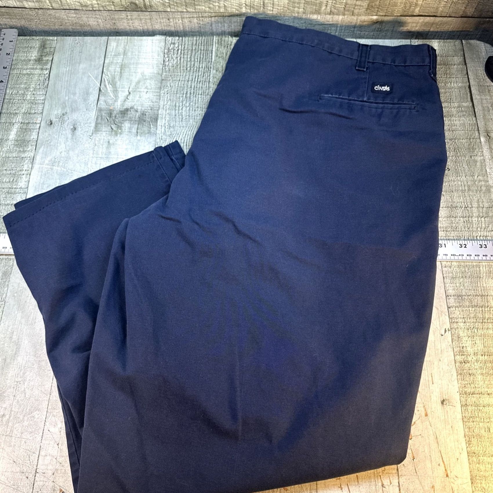 Vintage VINTAGE Mens Navy Blue Pants 48x30 Classic Fit Flat Front Work Casual Chino Nike? Size US 32 / EU 48 - 5 Thumbnail