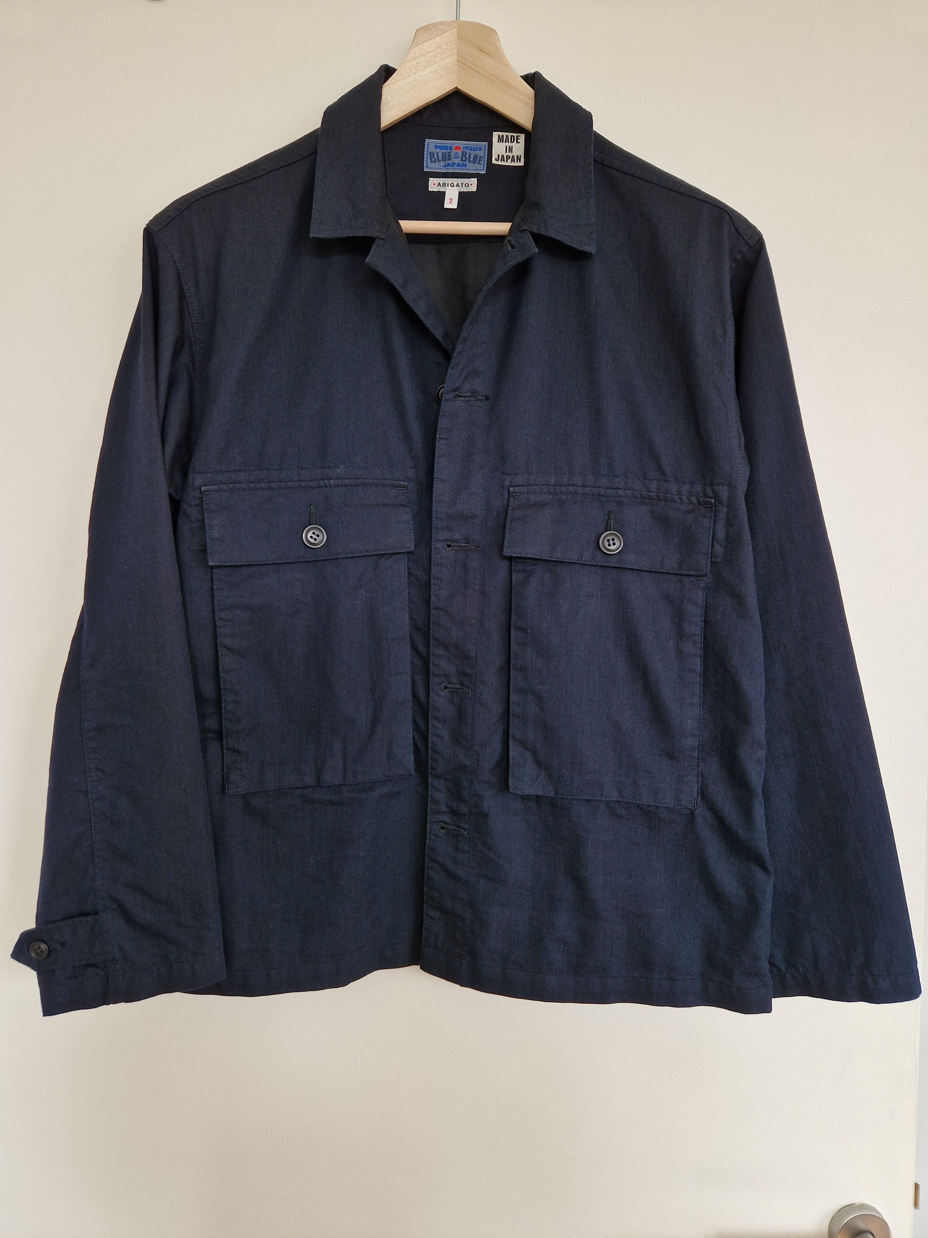 Blue Blue Japan Indigo-dyed Cargo Shirt Size US M / EU 48-50 / 2 - 1 Thumbnail