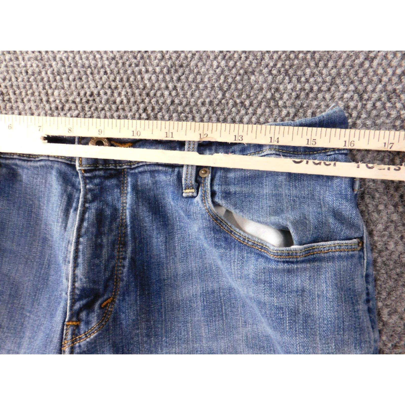 Levi's VINTAGE not used since no. Levi's 505 Jeans Womens 14 Blue Straight Distressed Denim Classic Size 24" / US 00 / IT 34 - 5 Thumbnail