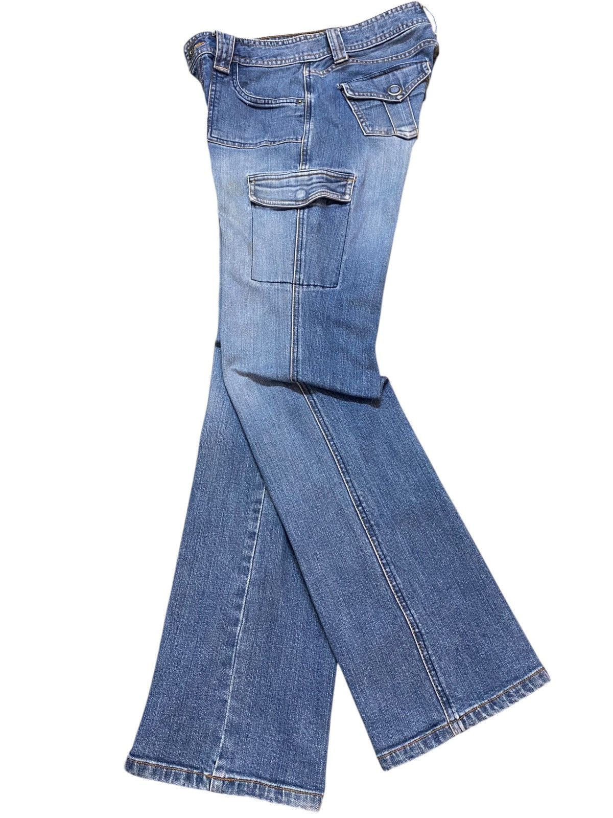 Japanese Brand Japanese Brand Blue Wash Carpenter Cargo Slim Jeans Size US 30 / EU 46 - 9 Thumbnail