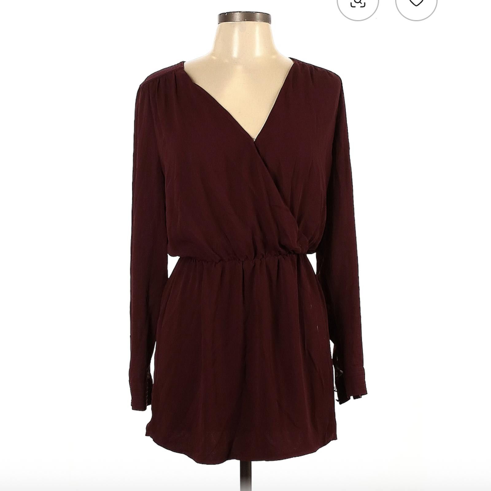 Other Cache Burgundy Casual Dress Size M Size M / US 6-8 / IT 42-44 - 1 Thumbnail