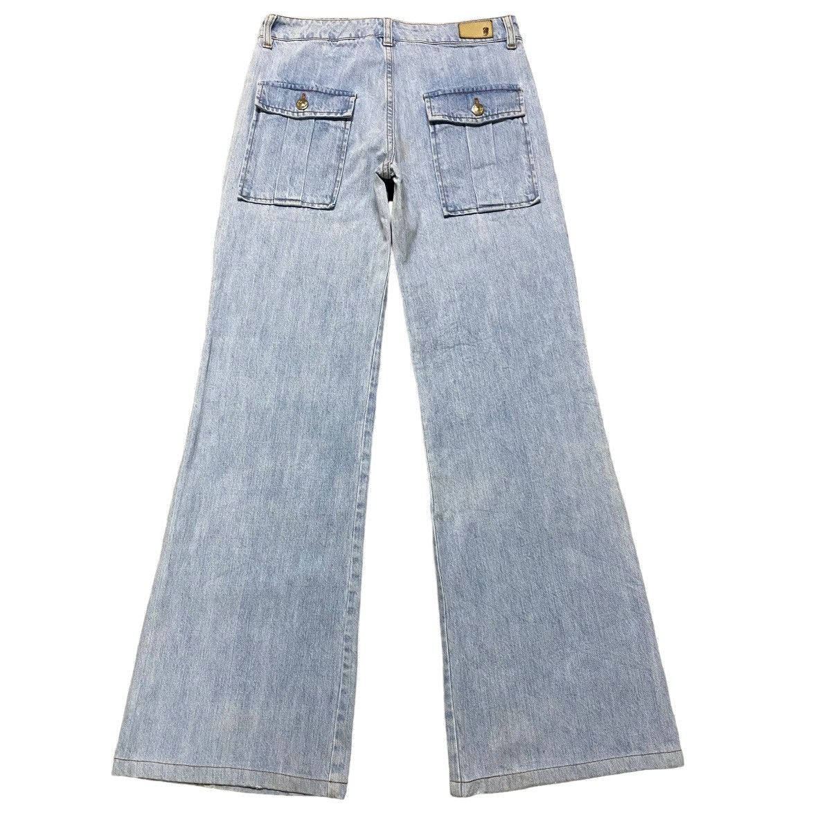 Chloe Denim Flare Jeans Bleu Delave