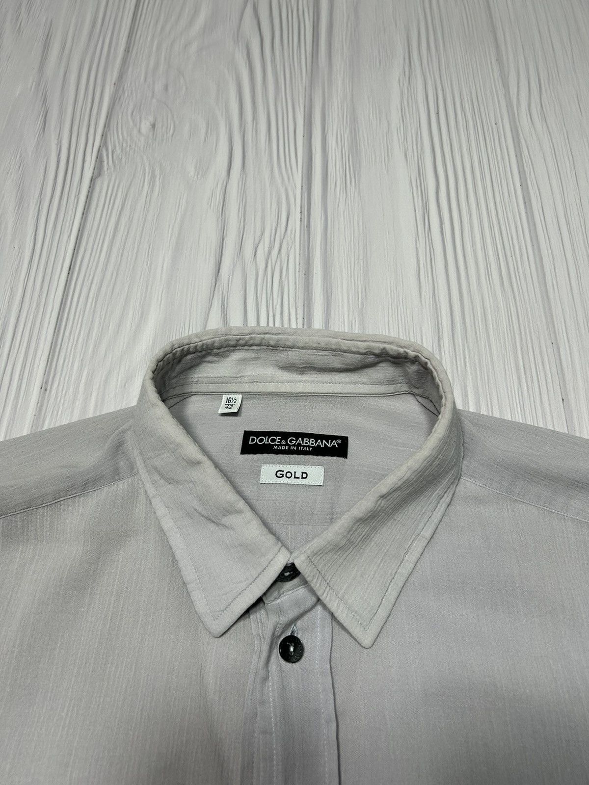 Dolce & Gabbana Dolce Gabbana GOLD Light Shirt Size 16 1/2 - 42 Size US L / EU 52-54 / 3 - 7 Thumbnail