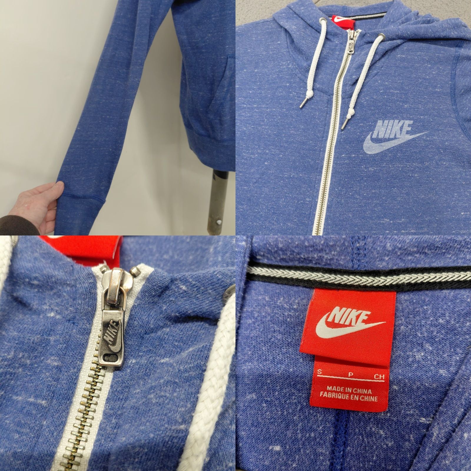 Nike Nike Hoodie Women's Small Purple Long Sleeve Full Zip Athletic Cheerleader Sportswear Hoodie Mens Womens Boys Girls Size S / US 4 / IT 40 - 8 Thumbnail