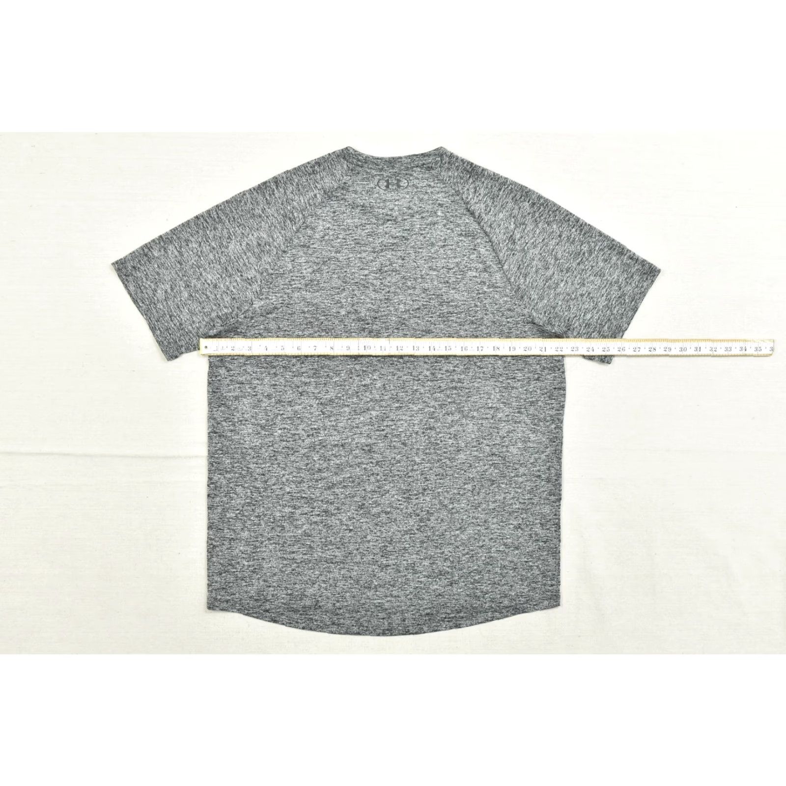 Under Armour Under Armour Mens T-Shirt Short Sleeve HeatGear Gray Heather Logo Loose Fit 2010s Sports Mens Orange? Size US 33 - 4 Thumbnail