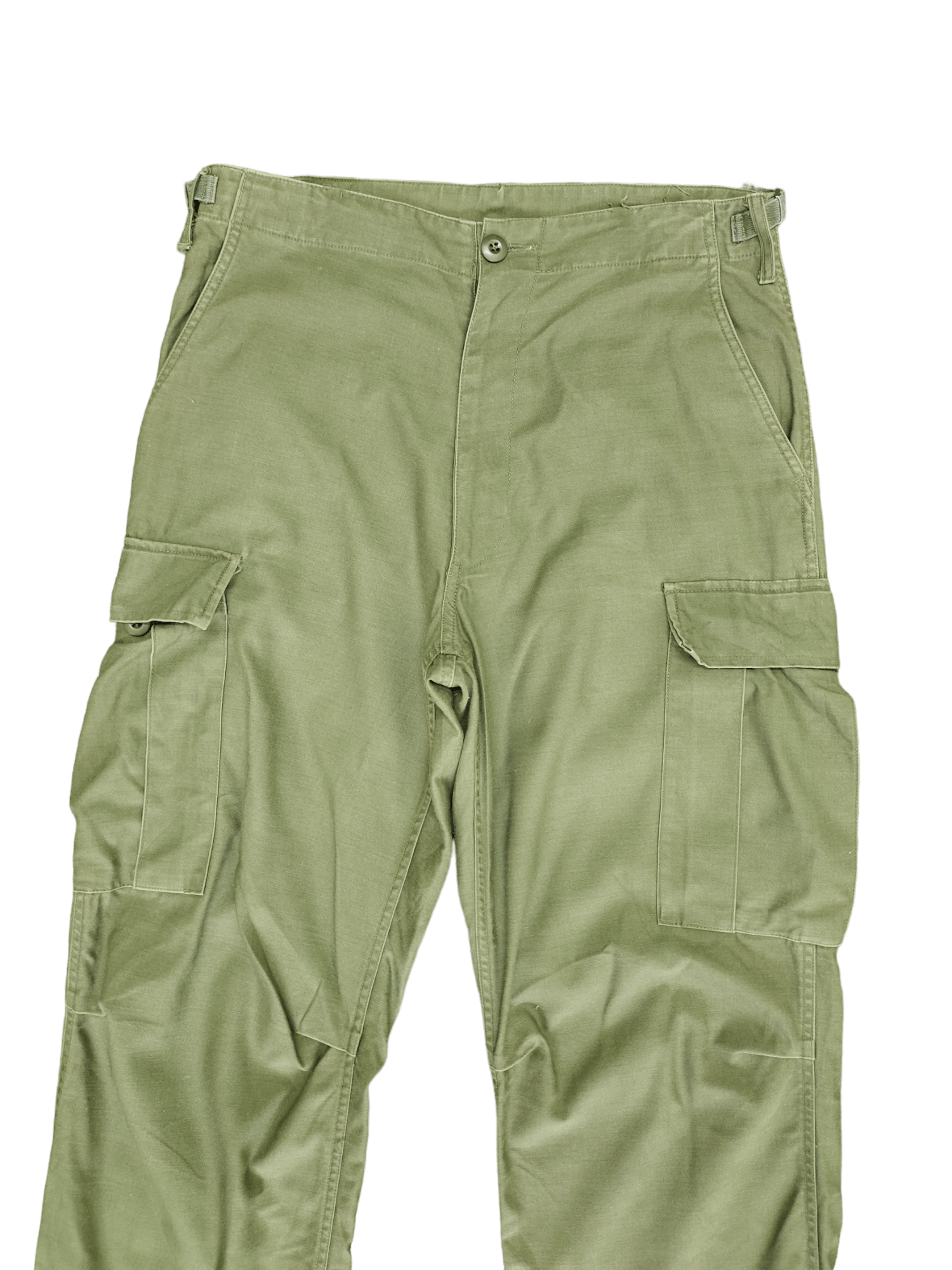 Vintage Vtg OG Us Army Sateen Cargo Pant 60s 70s Nam Era Scovill Usa Size US 31 - 2 Thumbnail
