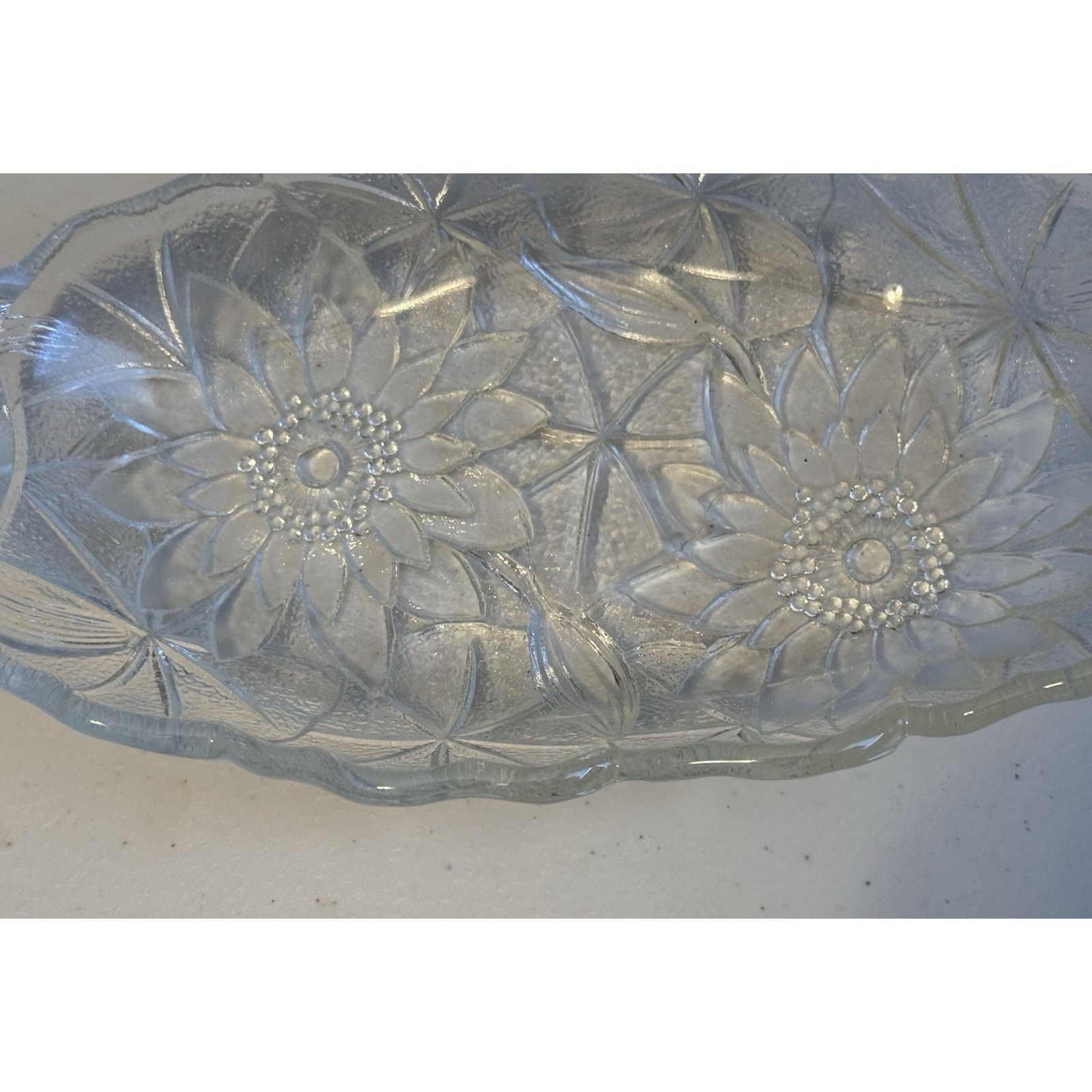 Other Indiana Glass Lily Pons Relish Clear Pressed Glass Dish Size ONE SIZE - 3 Thumbnail