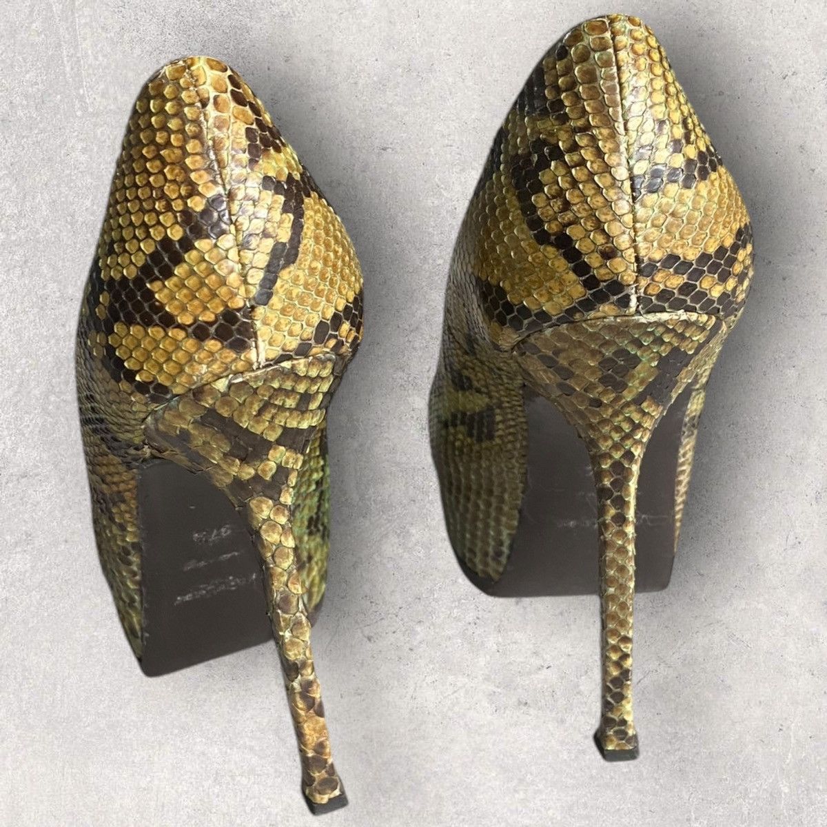 Saint Laurent Paris × Yves Saint Laurent YSL Python Tribtoo Platform Pump Size US 7.5 / IT 37.5 - 4 Thumbnail