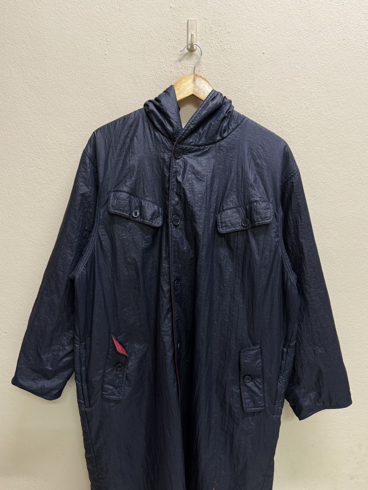Issey Miyake Vintage issey miyake hai sporting gear long jacket nylon Size US L / EU 52-54 / 3 - 19 Thumbnail