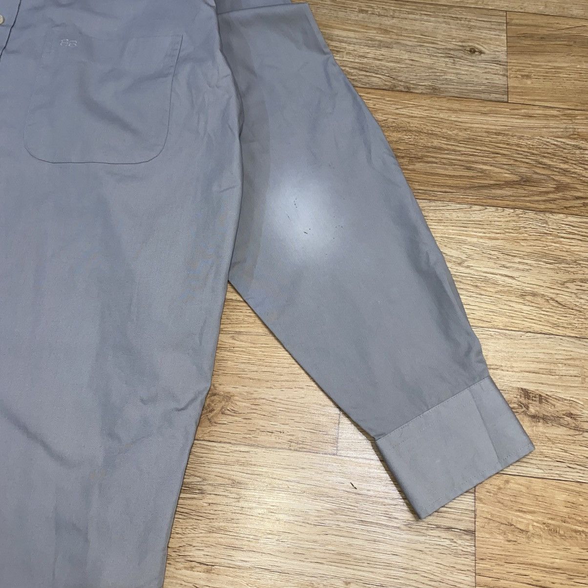 Balenciaga Balenciaga Gray Button Up LS Shirt Size US XL / EU 56 / 4 - 6 Thumbnail