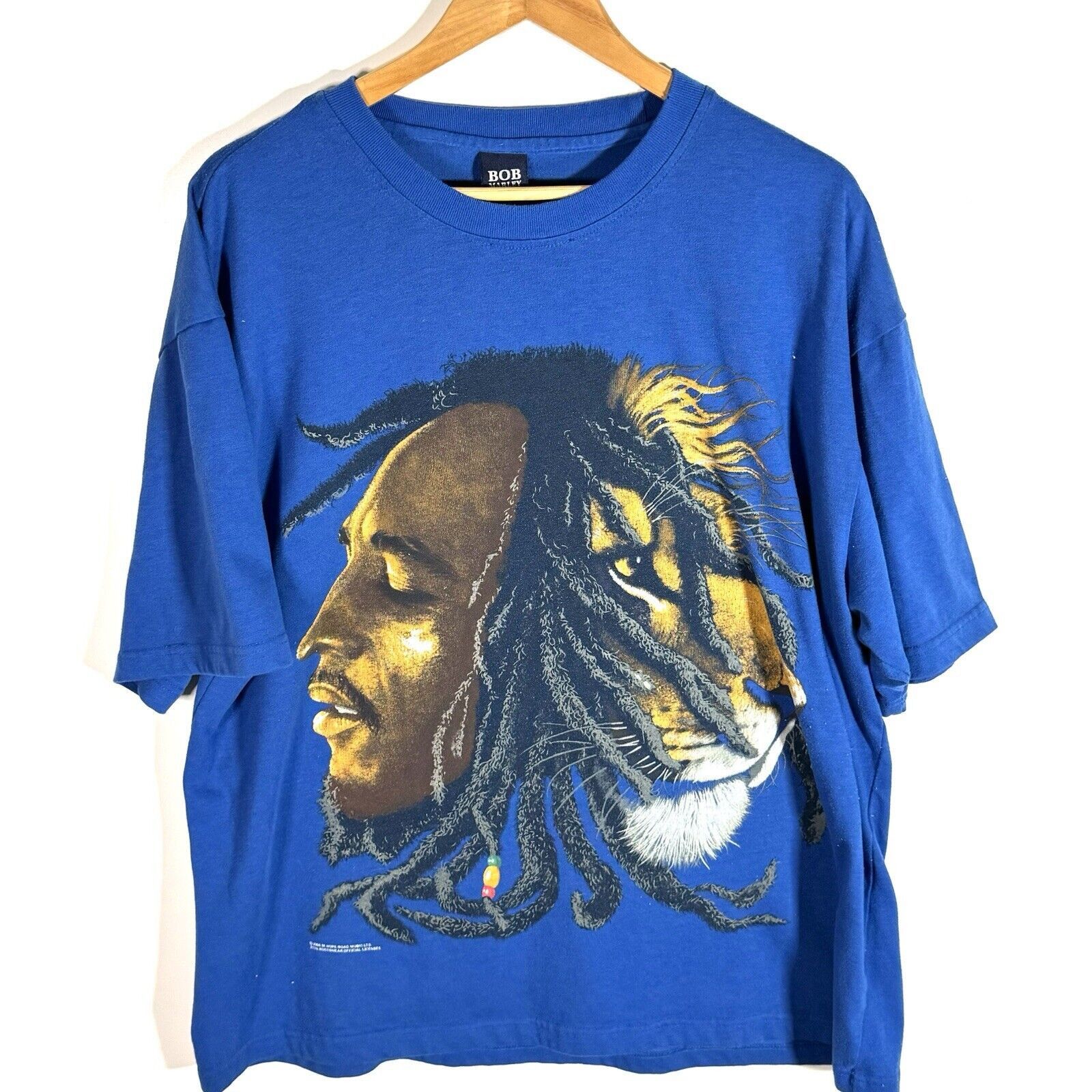 Bob Marley 2006 Bob Marley Hope Road Lion Graphic T-shirt Size 2XL Blue Size US XXL / EU 58 / 5 - 1 Thumbnail