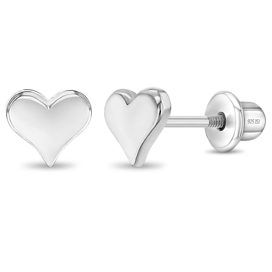 Other Classic Polished Heart Girl Earrings Size ONE SIZE - 1 Thumbnail