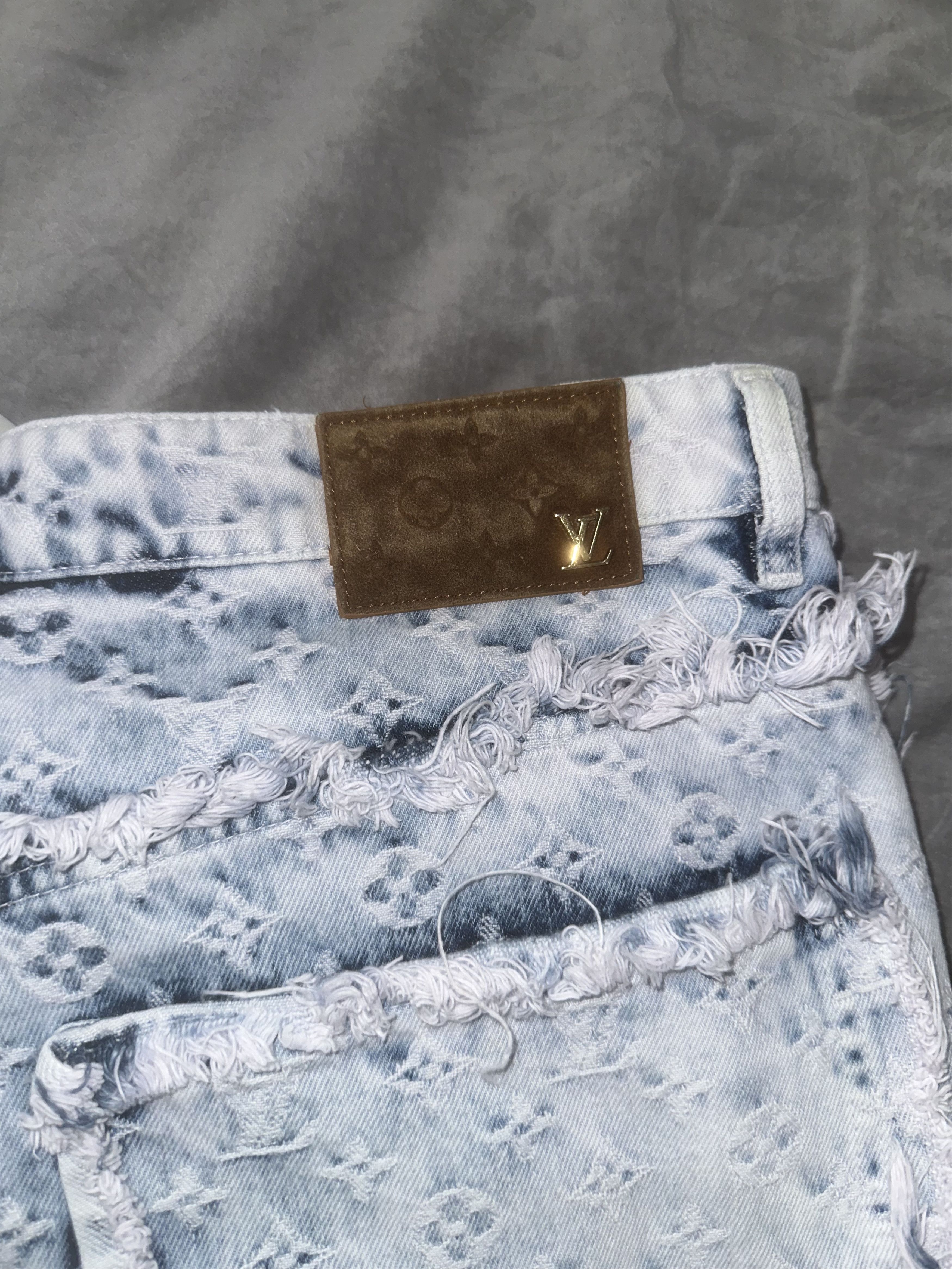 Louis Vuitton Louis Vuitton Purple n Blue Monogram Carpenter Flared Jeans Size US 38 / EU 54 - 8 Thumbnail