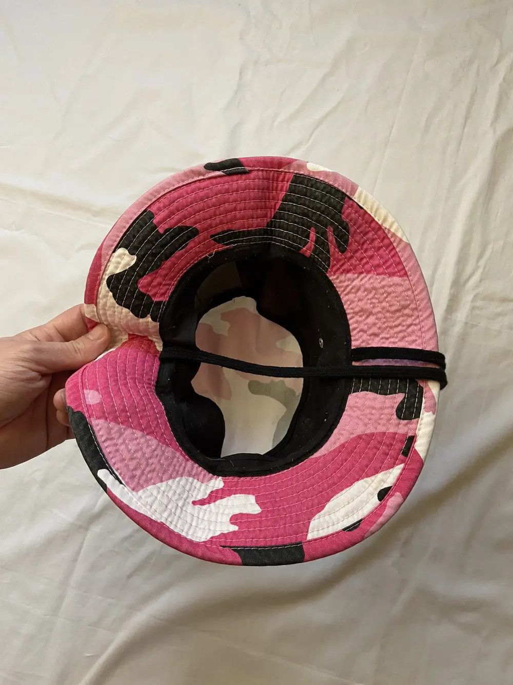 Vintage RARE PINK CAMO Y2K PANAMA HAT CAP BAPE STYLE JAPANESE STREET Size ONE SIZE - 5 Thumbnail
