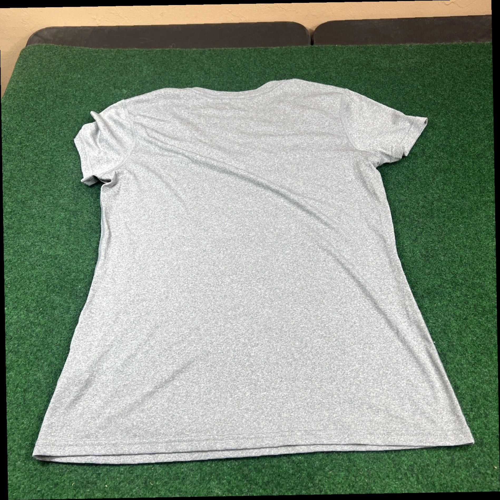 Nike Nike Shirt Womens Large Gray Just Do It Athletic Running Gym Slim Fit Ladies Size L / US 10 / IT 46 - 8 Thumbnail