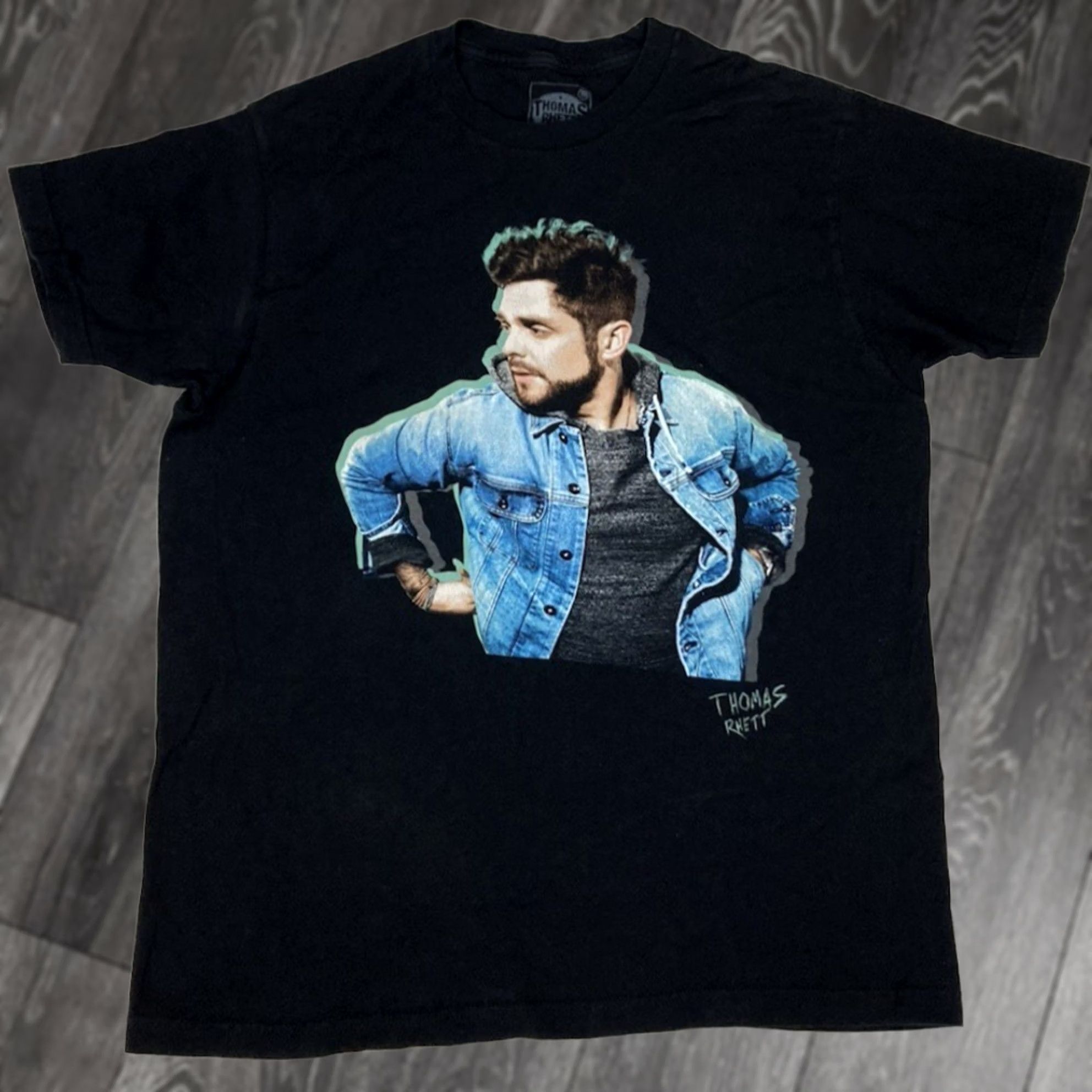 Vintage Thomas Rhett Home Team Tour 2017 Graphic T-shirt Men L Black Merch Music Shirt Size US L / EU 52-54 / 3 - 1 Thumbnail