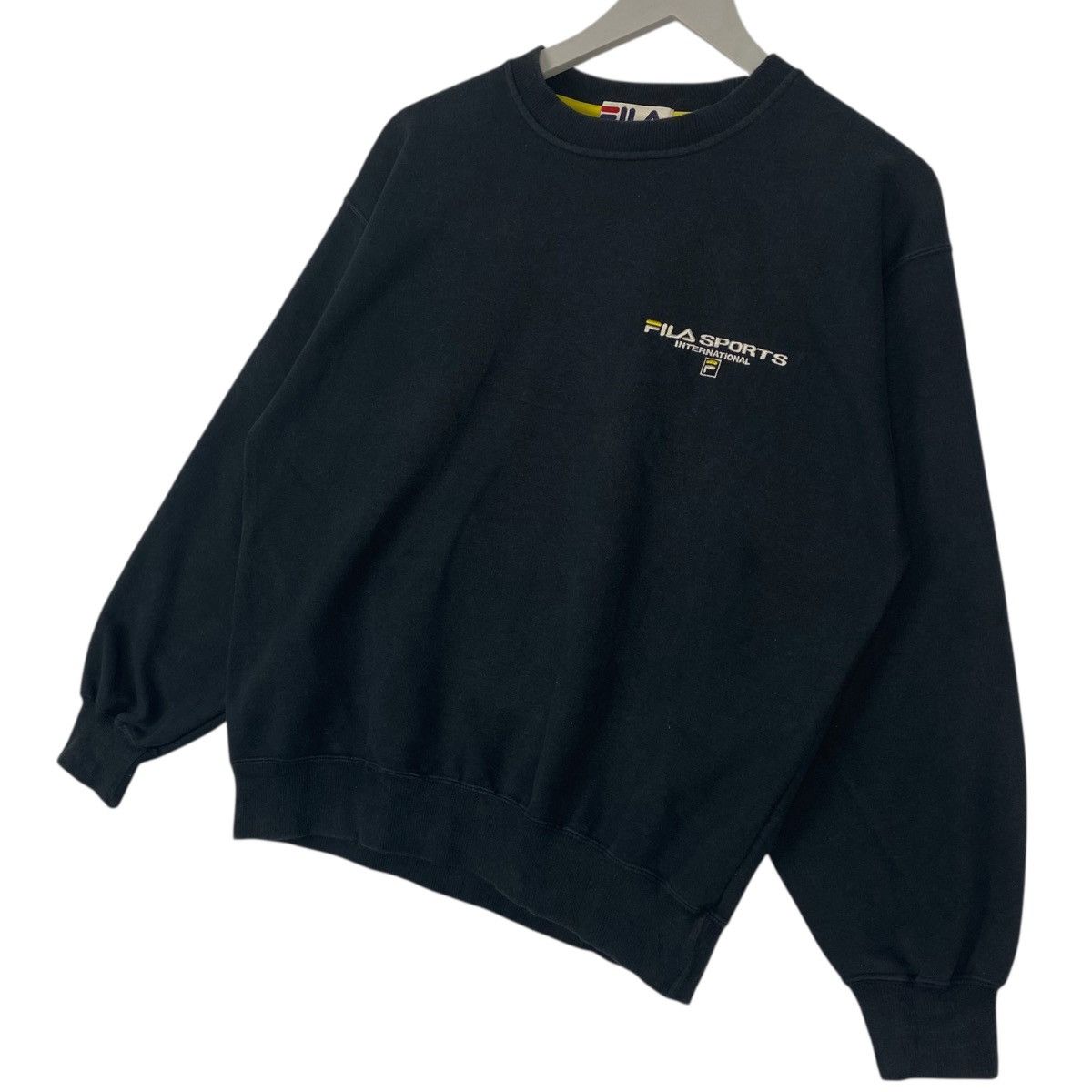 Other Vintage Fila Printed Logo Black Pullover Jumper Size S Size US S / EU 44-46 / 1 - 2 Thumbnail