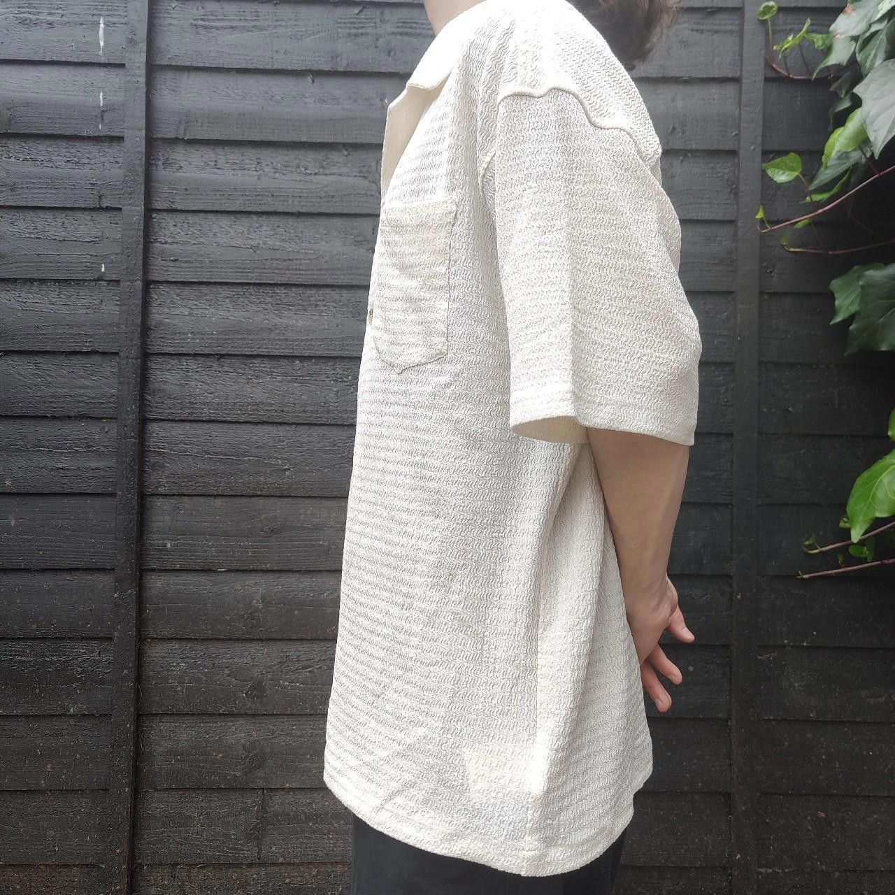 Other Japanese White Textured Ripple Shirt Size US M / EU 48-50 / 2 - 3 Thumbnail