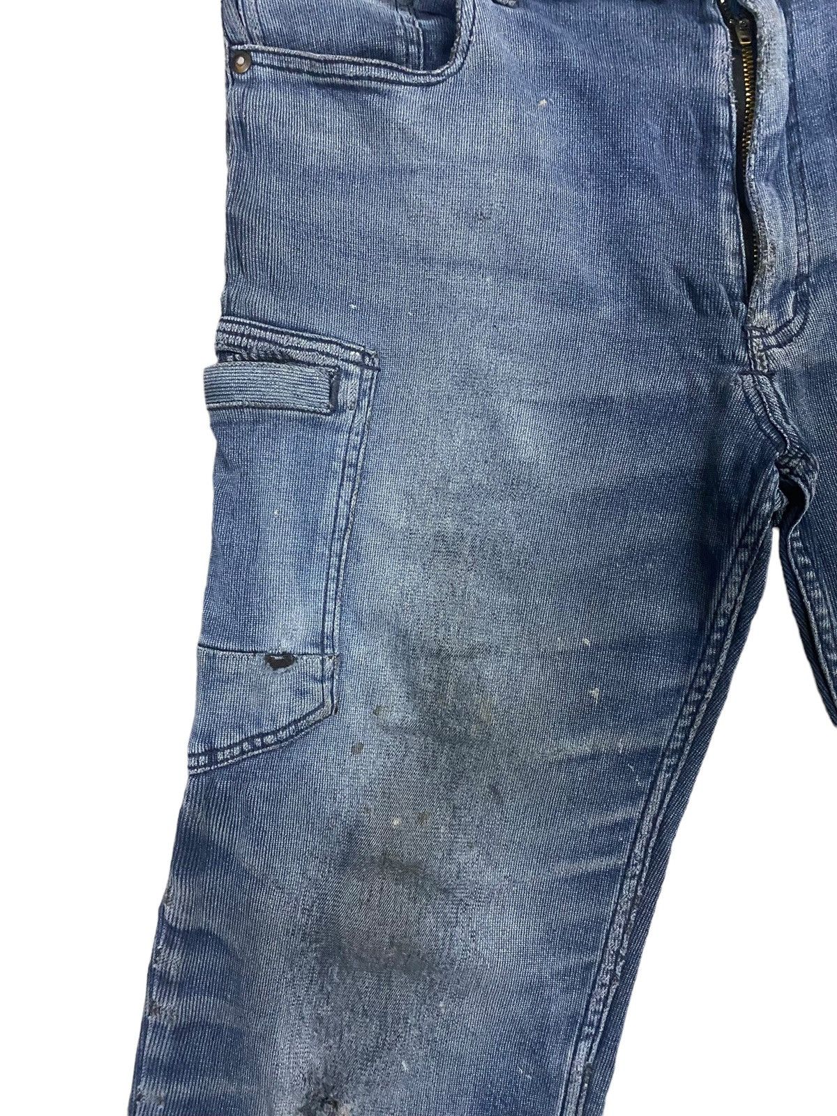 If Six Was Nine × Le Grande Bleu (L.G.B.) × Schott Vintage Scott Inc Cargo Distress Jeans Size US 34 / EU 50 - 7 Thumbnail