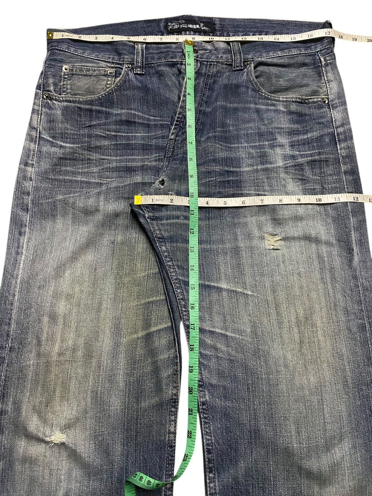 Japanese Brand Vintage Japanese Brand Oririn Faded Wash Distressed Jeans Size US 34 / EU 50 - 16 Thumbnail