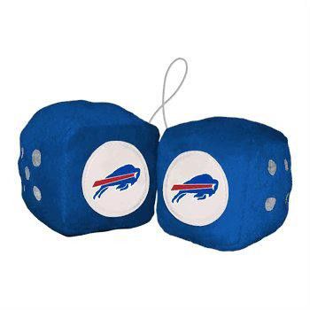 Designer Buffalo Bills Fuzzy Dice New NFL Size ONE SIZE - 1 Thumbnail