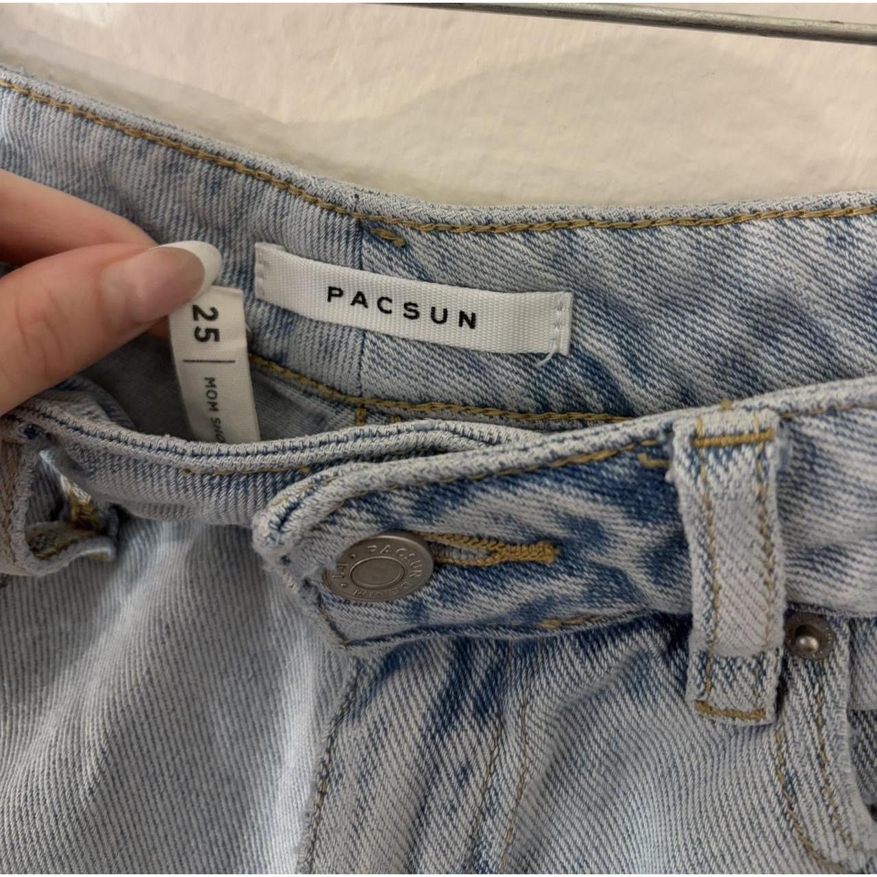 Pacsun pacsun light wash denim mom shorts Size 25" / US 0 / IT 36 - 3 Thumbnail