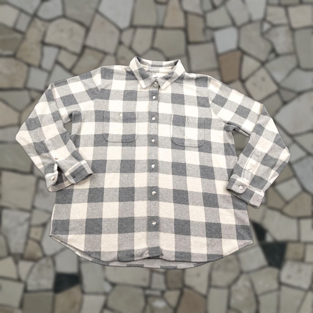 Faherty Faherty Legend Sweater Shirt Womens Plaid Flannel Top Button-Up Button Pocket Casual Size L / US 10 / IT 46 - 1 Thumbnail
