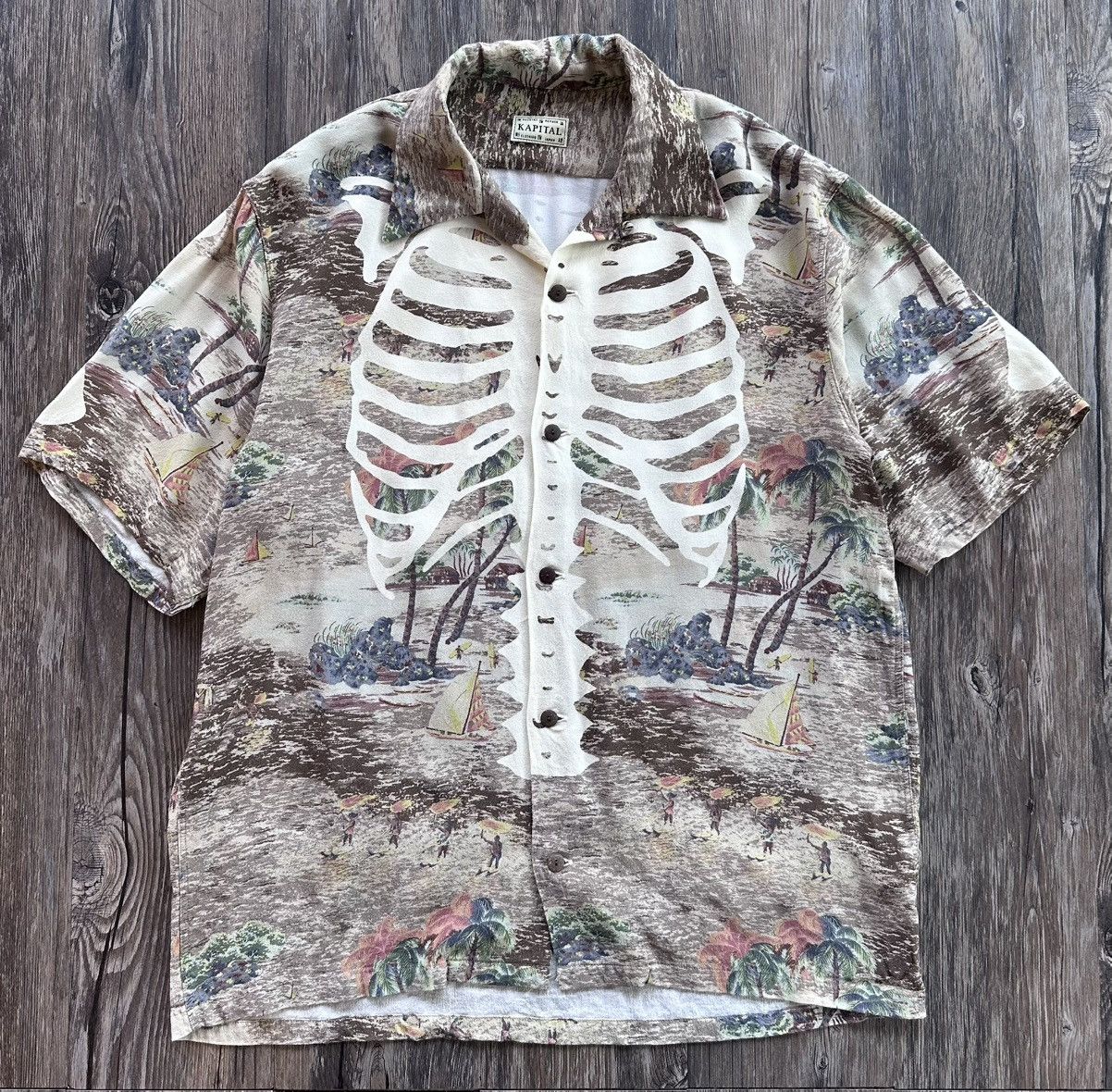 Kapital Kapital Bone Aloha Button Up Shirt | Grailed
