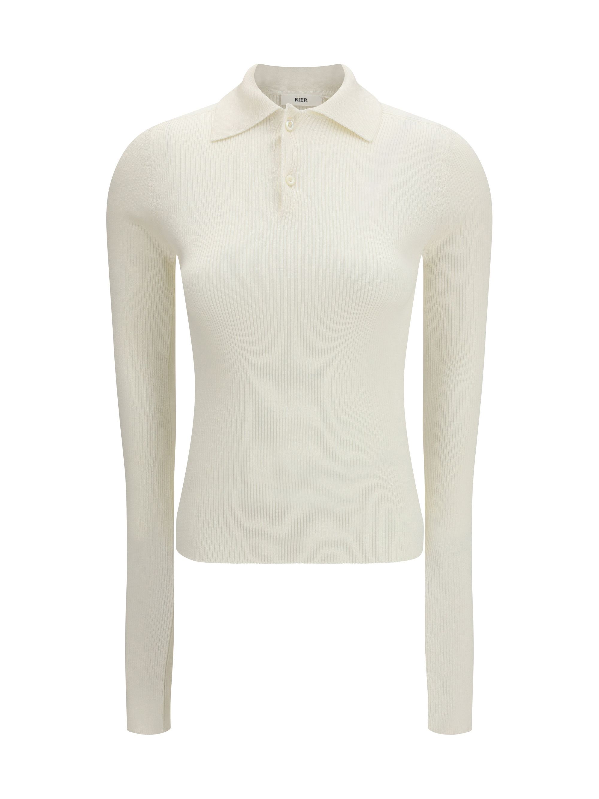 RIER Long-sleeve silk Polo Size M / US 6-8 / IT 42-44 - 1 Thumbnail