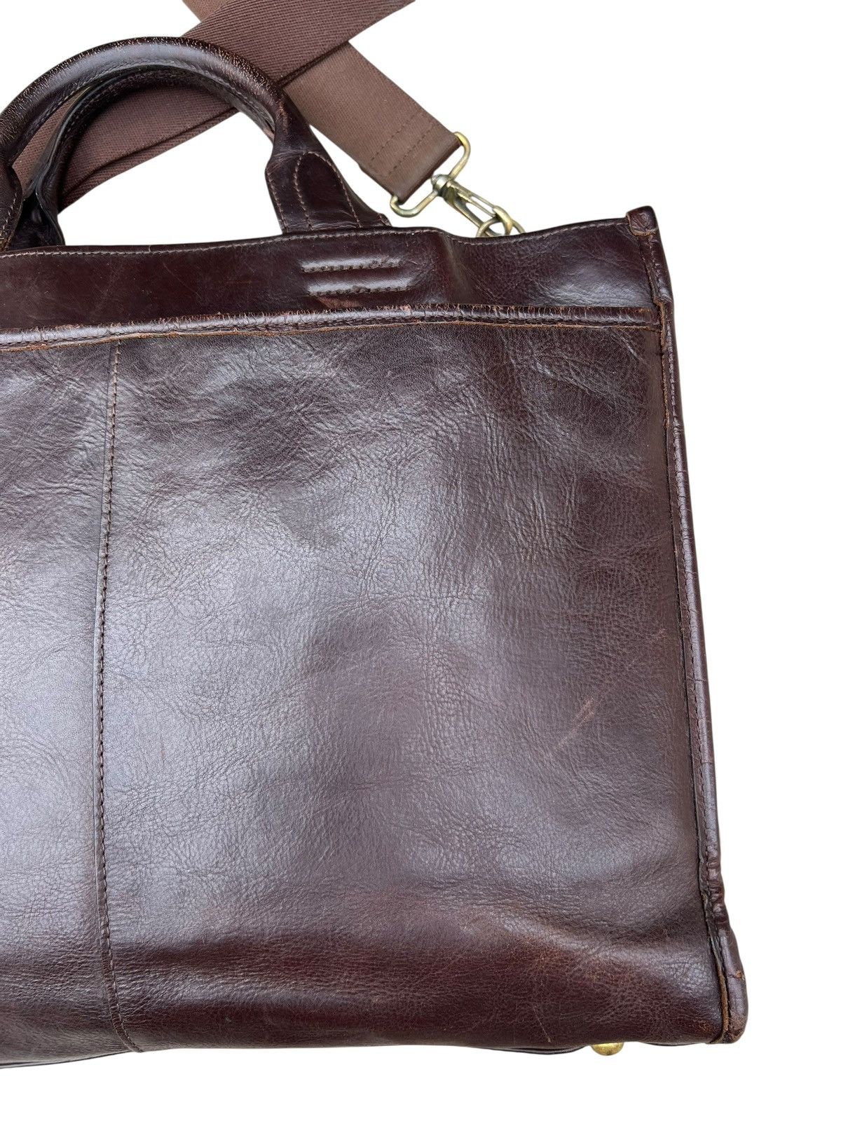 Leather Toyooka Handmade Craftsmanship Japan Patina Leather Bag Size ONE SIZE - 4 Thumbnail
