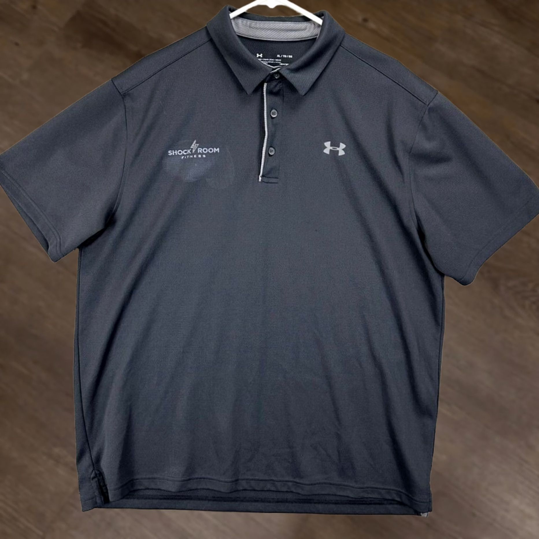 Under Armour Under Armour HeatGear Polo Shirt Adult XL Black Golf Rugby Athletic Mens Size US XL / EU 56 / 4 - 1 Thumbnail