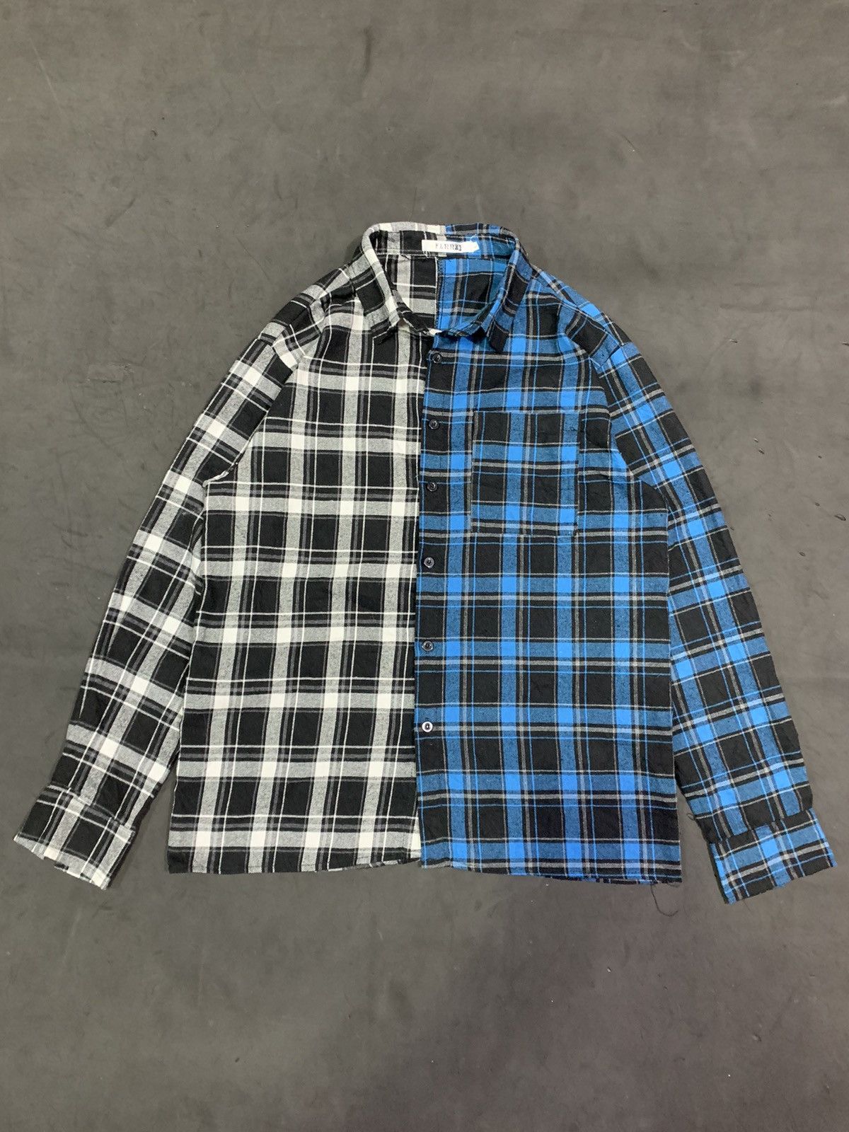 Japanese Brand Japanese Brand Patchwork Flannel Shirt styled Size US L / EU 52-54 / 3 - 1 Thumbnail