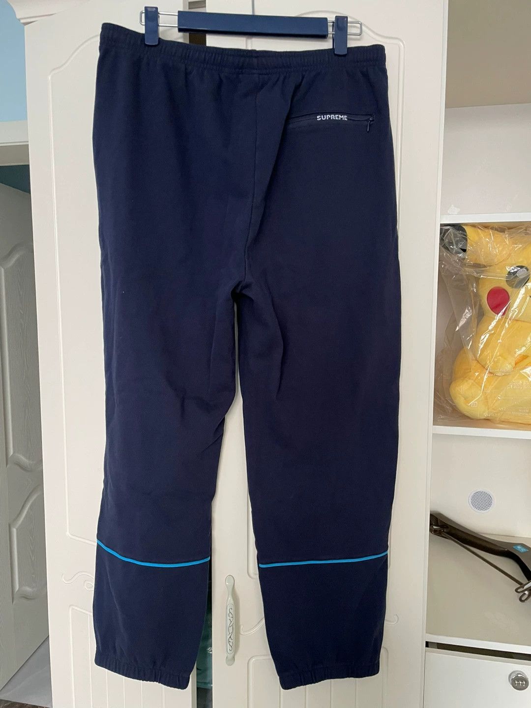 Lacoste Supreme x Lacoste 19FW Pique Pant Navy L (Croc Logo) Size US 34 / EU 50 - 2 Thumbnail