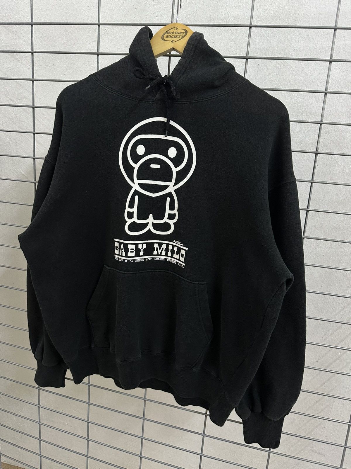 Vintage Vintage 2001 Bape Baby Milo Nowhere Co Ltd Parody Hoodie Size US M / EU 48-50 / 2 - 3 Thumbnail