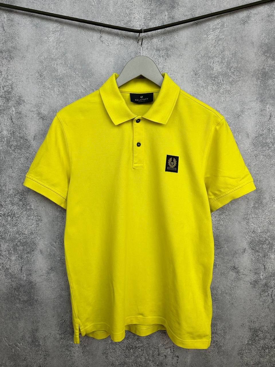 Belstaff Belstaff Polo Shirt Light Yellow Short Sleeve Patch Logo Size US M / EU 48-50 / 2 - 1 Thumbnail